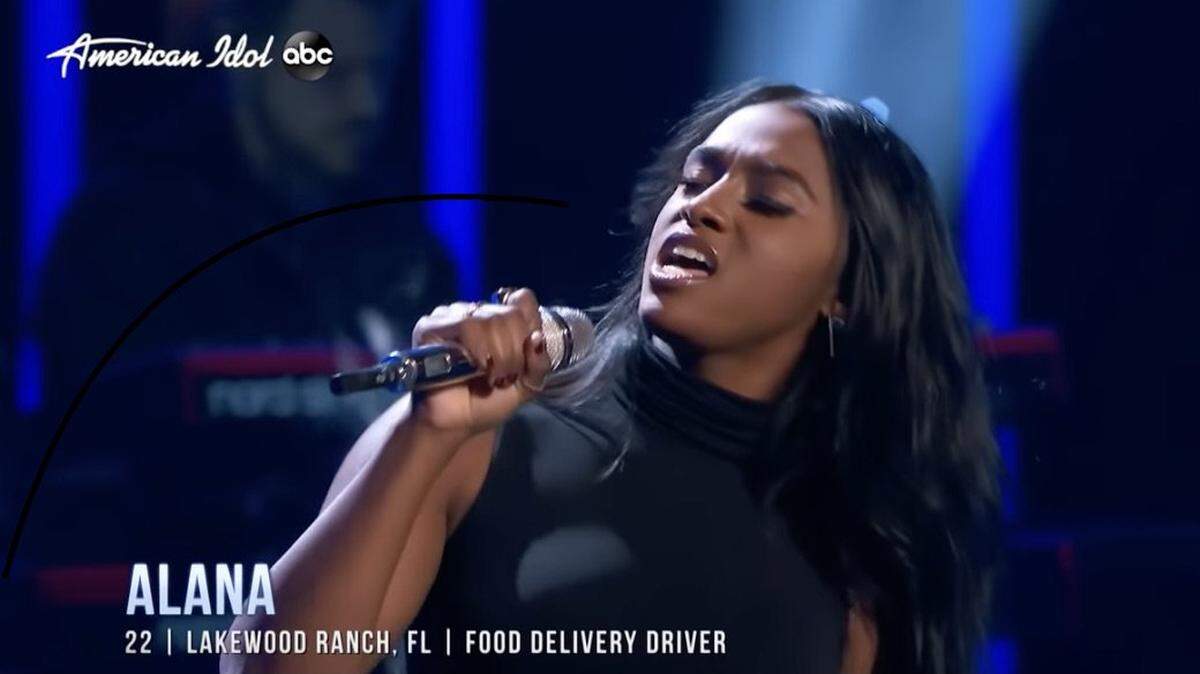 Screen grab of Alana Sherman’s performance on American Idol that put her into the Top 24. Sherman is a resident of Lakewood Ranch.