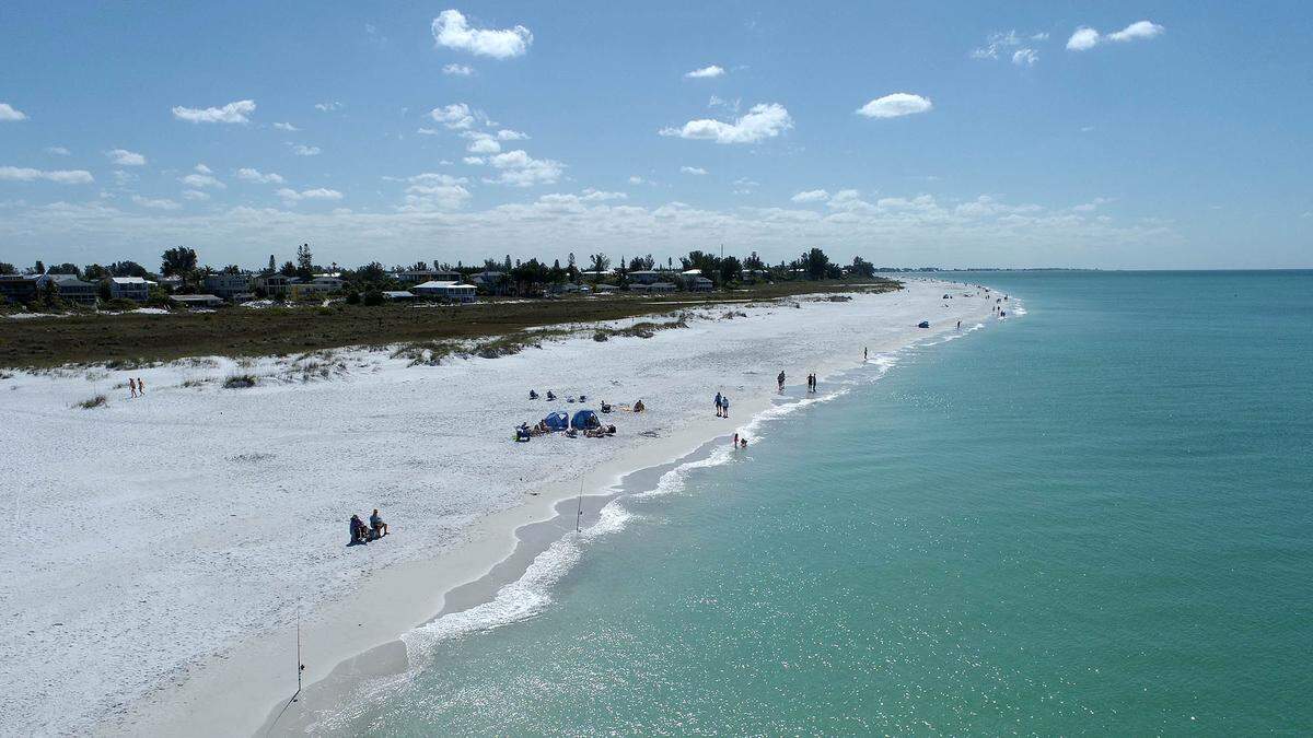 West Manatee Fire Rescue said a man in his 20’s was bitten on the lower leg near Anna Maria Island’s Bean Point on Sunday, July 30, 2023. Bean Point is shown in this 2021 Bradenton Herald file photo.