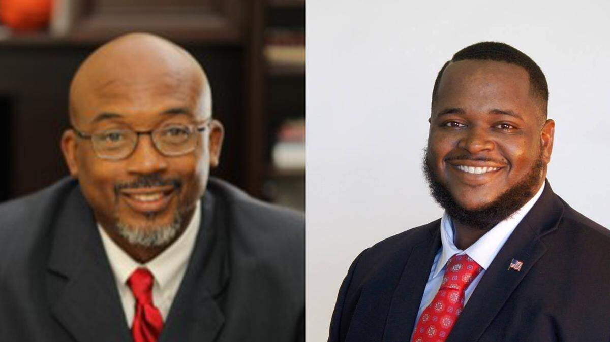 Democrat Reggie Bellamy (left) is running against Republican Demitrie Denis (right) to represent District 2 on Manatee’s Board of County Commissioners.