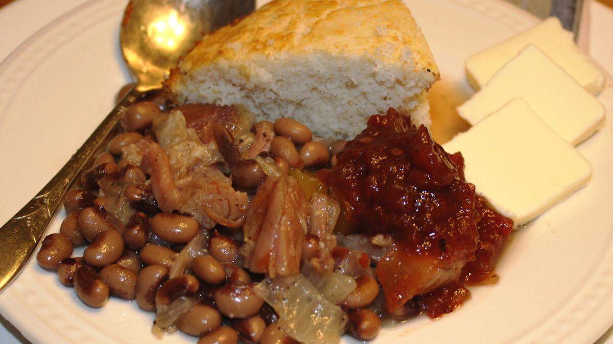 JULIAN BRUNT/SPECIAL TO THE SUN HERALDCornbread and black-eyed peas are a traditional pairing.