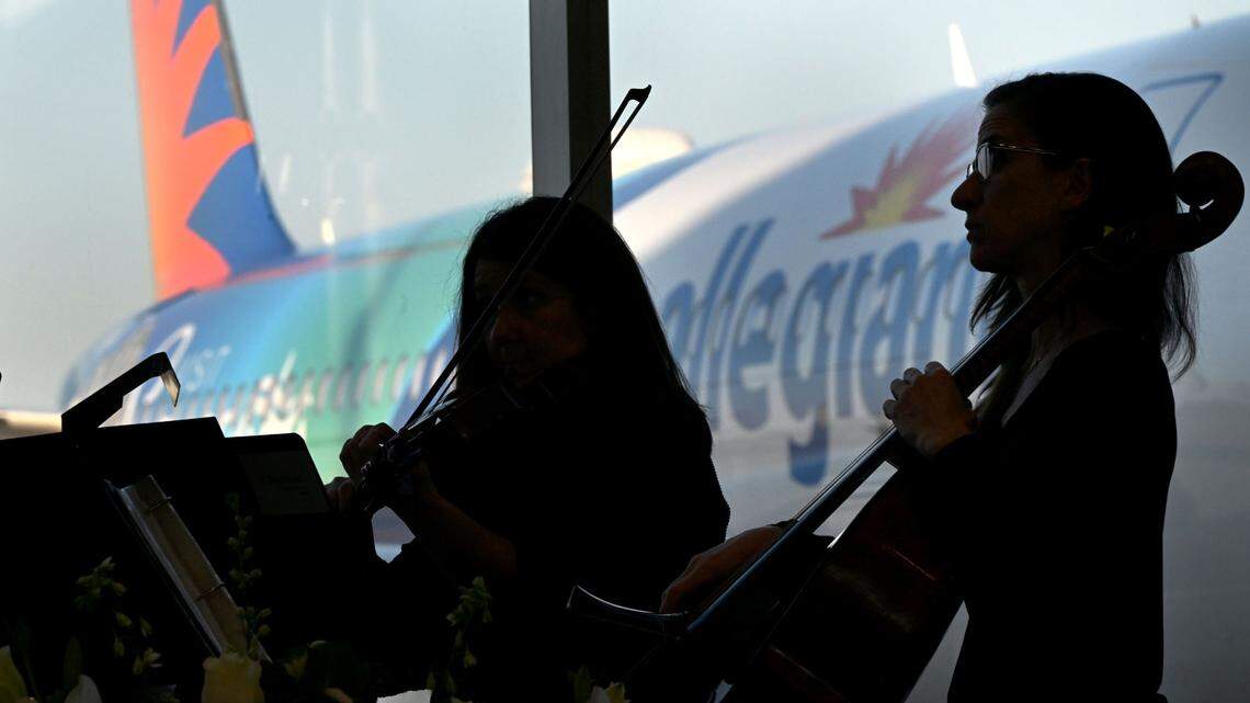 A string quartet played while guests had an opportunity to see Sarasota-Bradenton International Airport’s newest concourse during a VIP event Wednesday. Concourse A has it’s own TSA checkpoint and gates for Allegiant Air.