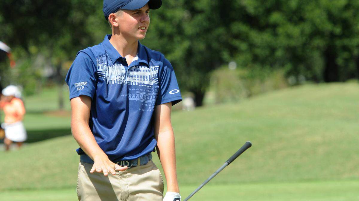 Out-of-Door Academy golfer Max Coutsolioutsos watches his ball travel down the fairway during the 22nd annual Donald Ross Memorial Invitational golf tournament Monday at Sara Bay County Club.GRANT JEFFERIES/Bradenton Herald