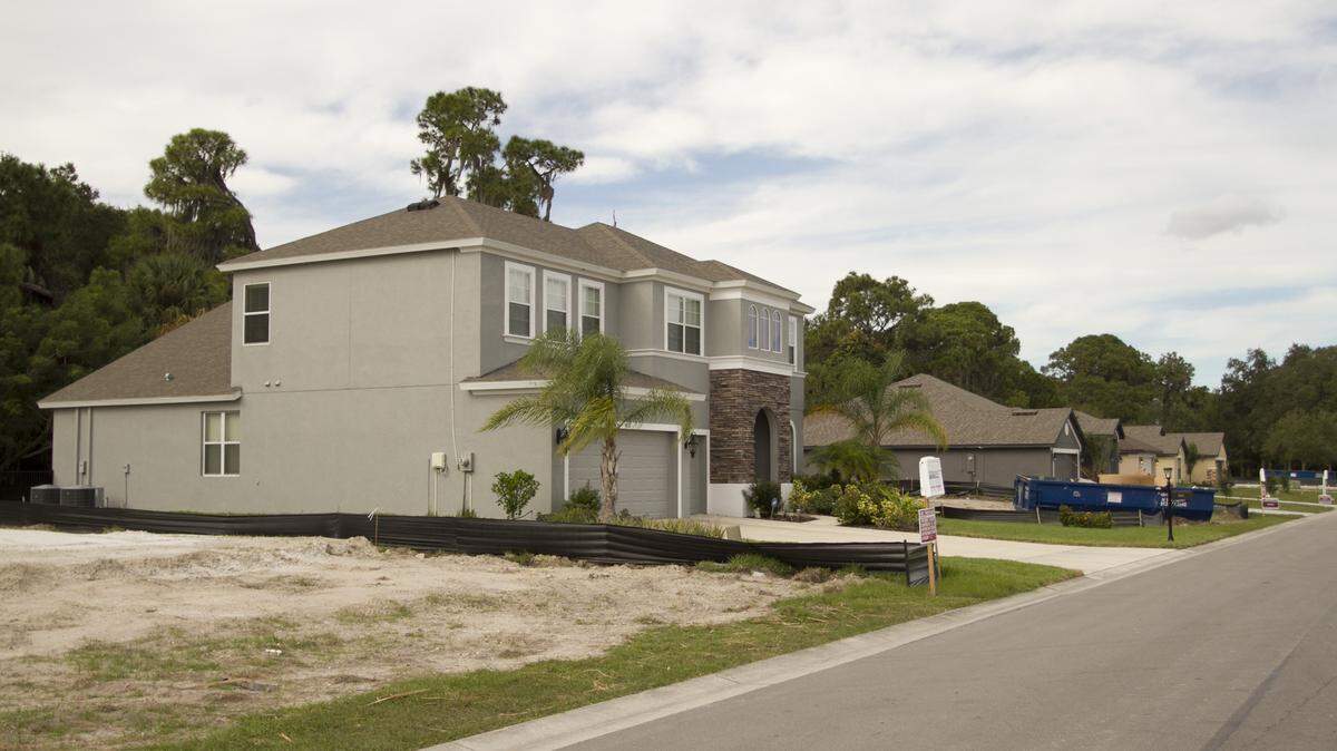 A number of homes are currently under construction in The Woods at Moccasin Wallow. The subdivision was planned in the early 2000s but faltered during the Great Recession. MATT M. JOHNSON/Bradenton Herald