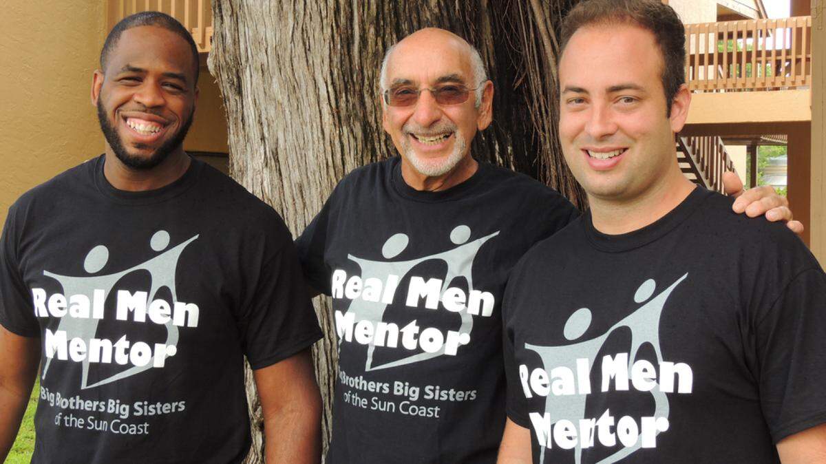Big Brothers Big Sisters of Manatee County is seeking men to sign up to be Big Brothers for the 62 boys who are on waiting lists. The three men above are Big Brothers for boys from age 6 to 18. A Big Brother must be 18 or older. PROVIDED PHOTO
