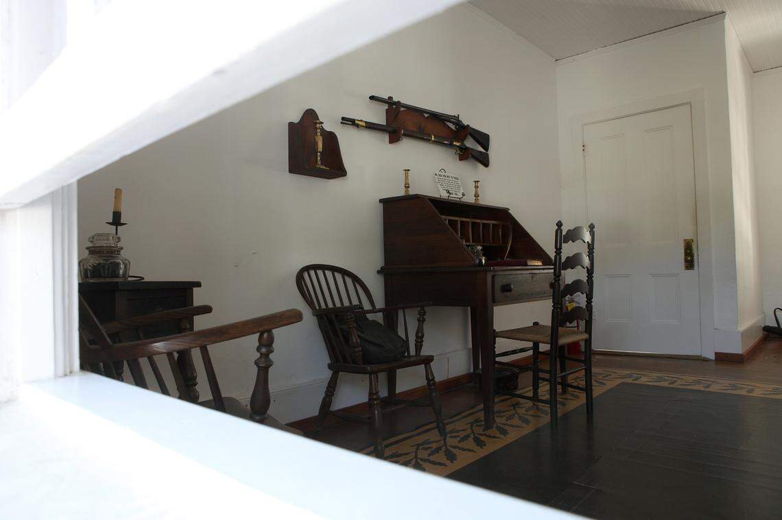 Gamble Plantation Historic State Park is the site of the oldest building in Manatee County with a long and dramatic history tied to the Civil War. This is the plantation office from outside the long window, constructed that way for easy exit in case of emergency like fire or attack.