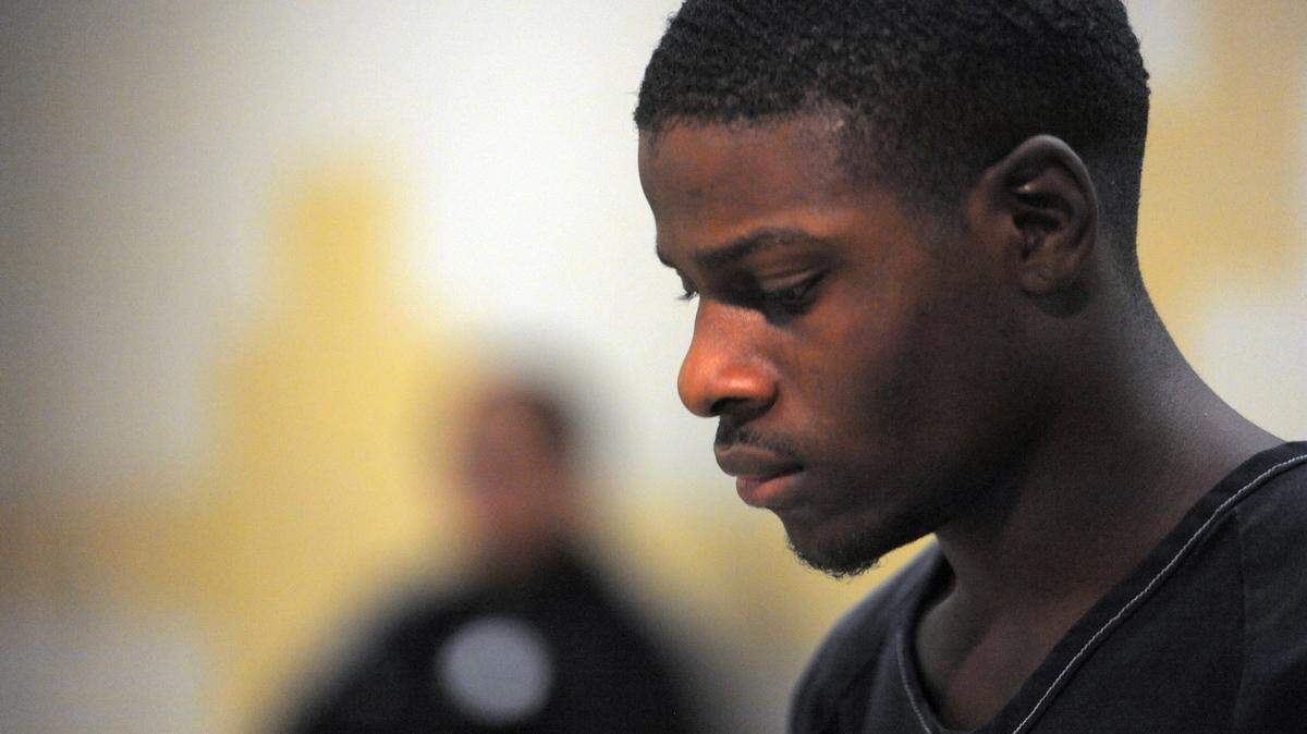 Frank Brice makes his first appearance in court via video conference from the Manatee County jail on Thursday on charges that include failing to appear in court and possession of a weapon by someone previously found delinquent. 
 GRANT JEFFERIES/Bradenton Herald