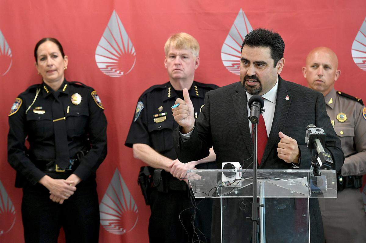 12/01/21—Steven Malave, Dir. of Community Relations for the SunCoast Blood Center along with local first responders and medical providers held a press conference to announce the formation of a group called the Blood Emergency Readiness Corps to respond in the event of a mass casualty.