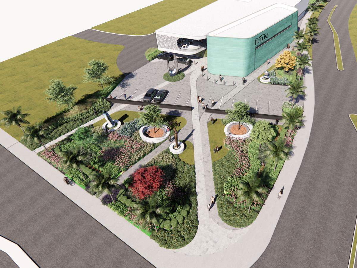 A rendering shows the planned new home of ArtCenter Manatee, the Herrig Center for the Arts. The facility is expected to be completed in late 2024.