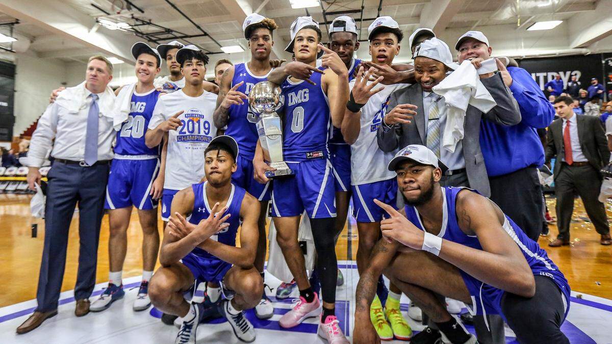 The IMG Academy boys basketball team defeated No. 1-ranked La Lumiere (Ind.) on Saturday to win the GEICO Nationals championship.