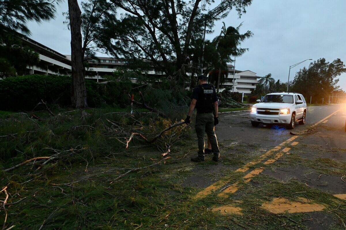 Cortez Road near Coral Shores after Hurricane Ian on Thursday, Sept. 29, 2022.