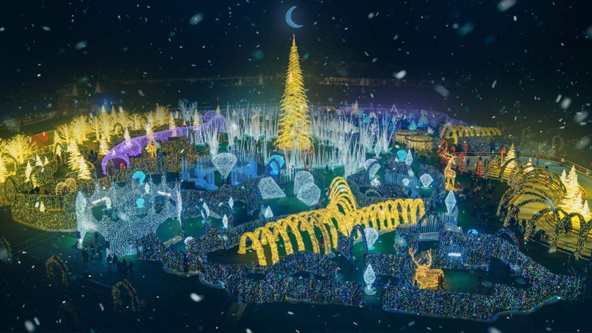 Through Dec. 29, holiday fantasy world Enchant Christmas invites visitors to explore a giant light maze, indoor ice skating, shopping and more at Tropicana Field in St. Petersburg.