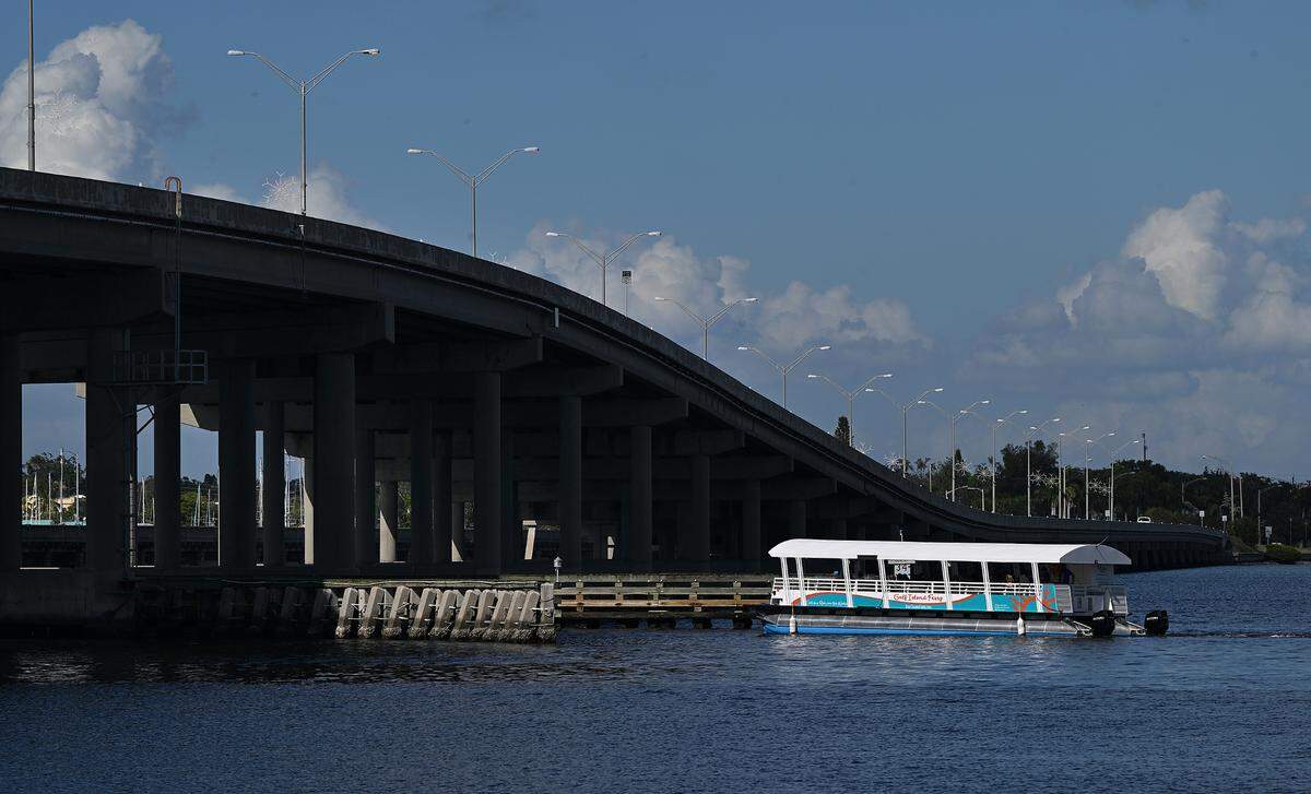 The Gulf Island Ferry fleet of two catamarans were blessed and launched on Monday, Nov. 20, 2023 after a brief ceremony on Bradenton’s Riverwalk. 