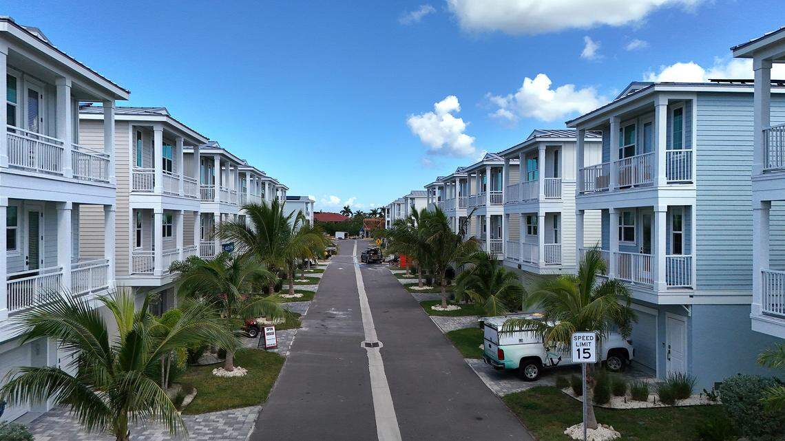 Hunters Point is a first-of-its-kind development in Manatee County that combines net-zero energy use with resiliency to hurricanes, flooding and harsh weather. Photo taken on Oct. 8, 2025.