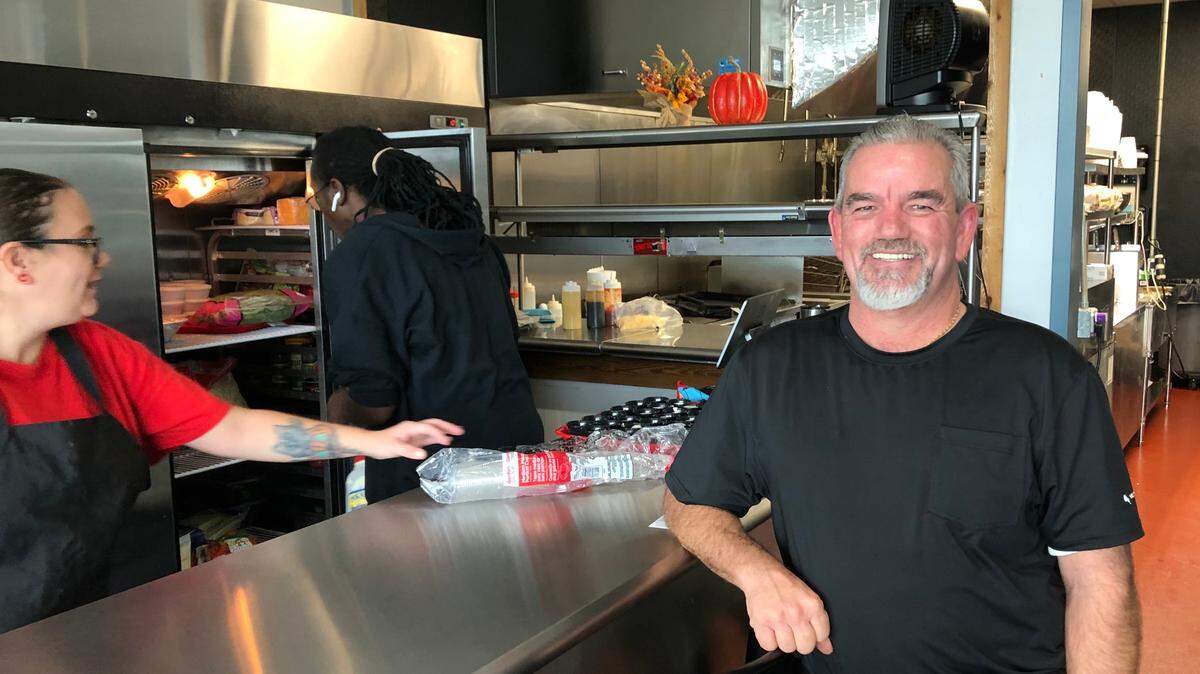 12/04/2020--Jimmey Shelton operates his TK Grill in The Shoppes of Moccasin Wallow and believes he is in the right place at the right time because of explosive growth in the area.