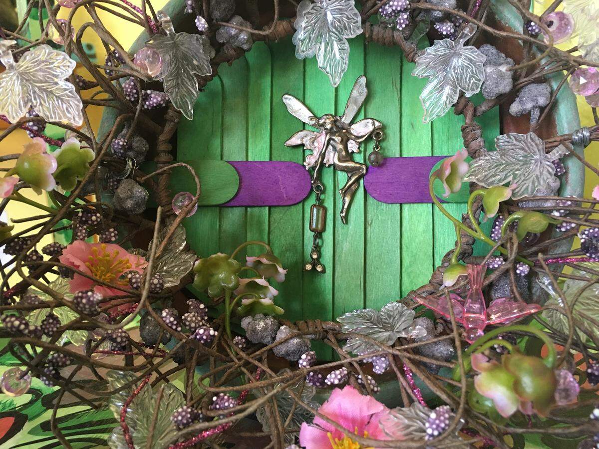 Fairy doors, like this one created by Zoe Von Averkamp, will welcome guests at galleries throughout the village on Firday and Saturday,