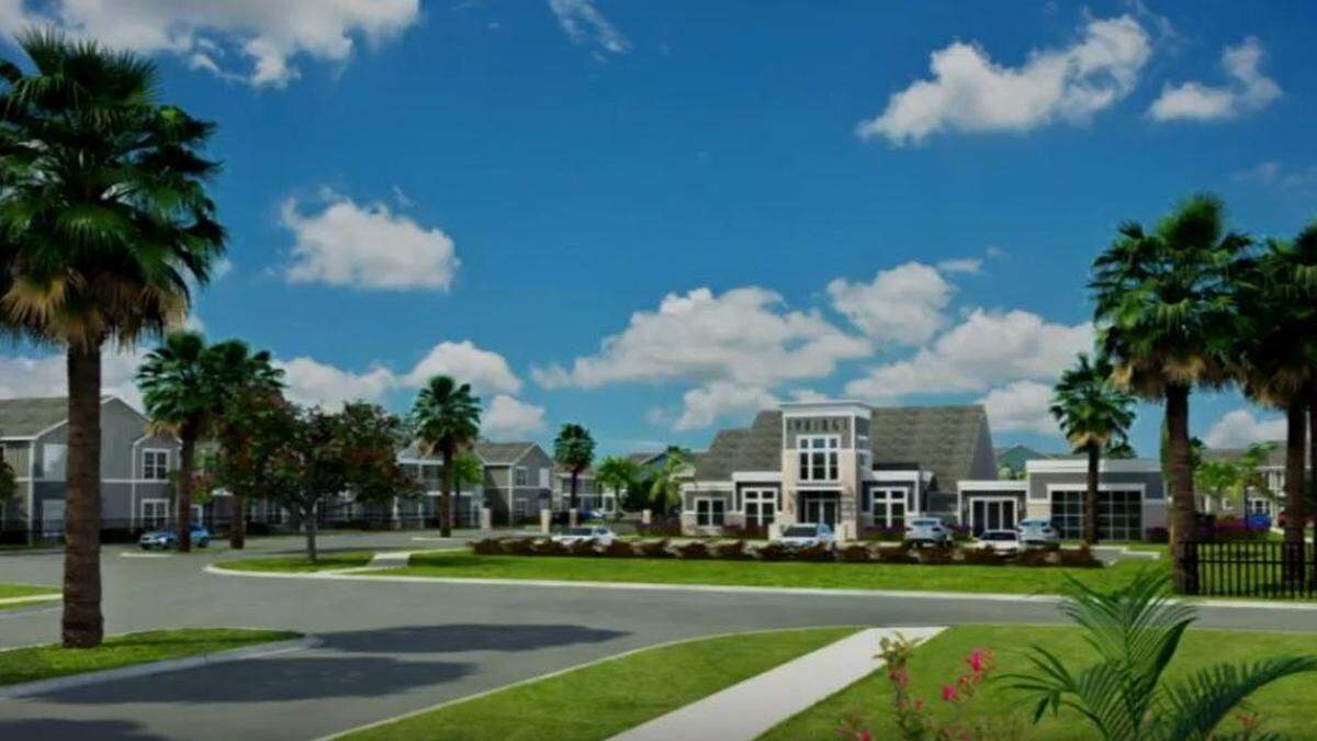 A rendering depicts the planned Springs at Ellenton luxury apartment complex that is slated to be constructed on 37 acres of land north of Factory Shops Boulevard on the southwest corner of 29th Street East and 60th Avenue East.