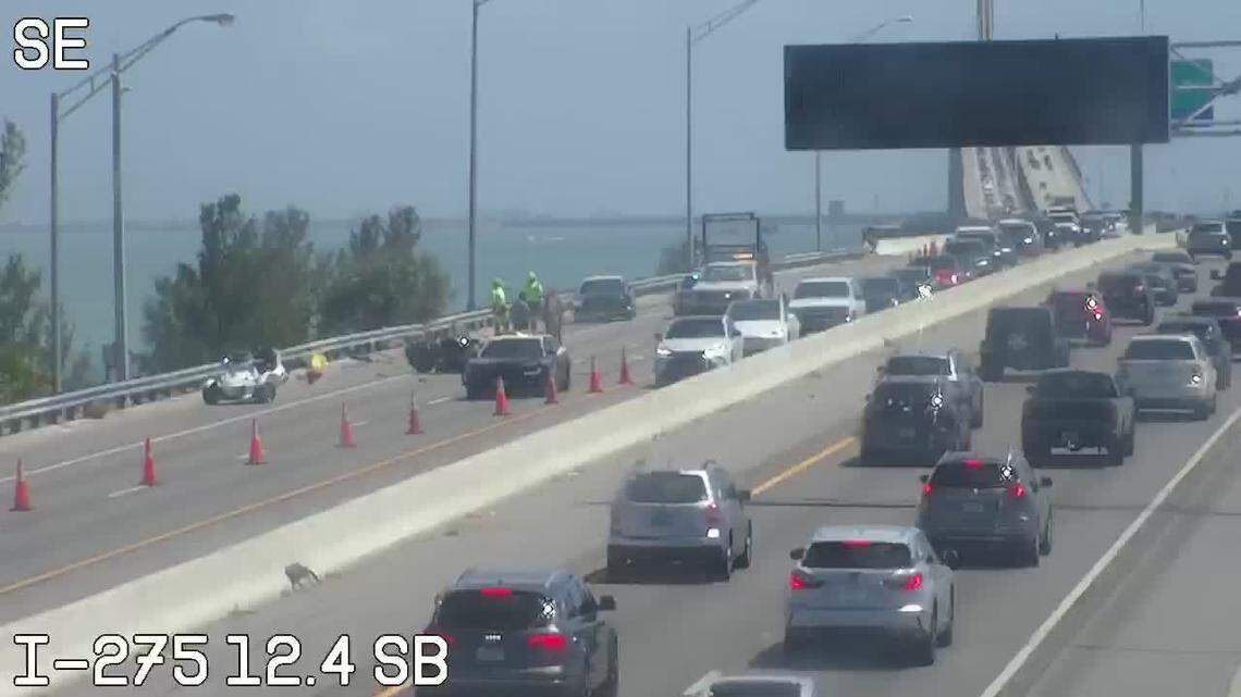 Part of Sunshine Skyway closed after fatal crash, Florida Highway Patrol says