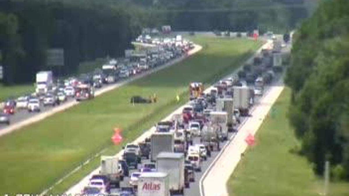 A crash near mile marker 217 on Interstate 75 in Manatee County is slowing traffic Wednesday afternoon along the highway, traffic maps from the Florida Department of Transportation and Florida Highway Patrol show.