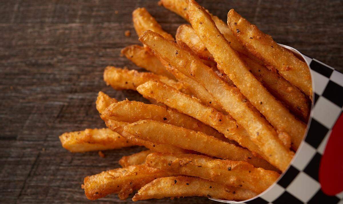 Checkers’ fries are perfectly seasoned and irresistible.