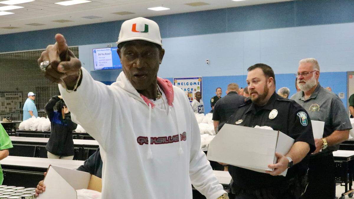 Ray Bellamy, shown Nov. 22, 2022, coordinated a Thanksgiving dinner drive that benefited 400 meals deserving families this week.