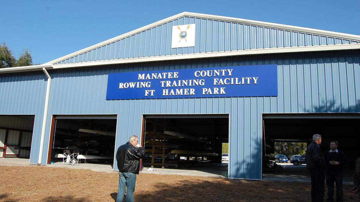 Manatee County's rowing facility at Fort Hamer Park was not completed until the night before its grand opening in 2011. 
 HERALD FILE PHOTO
