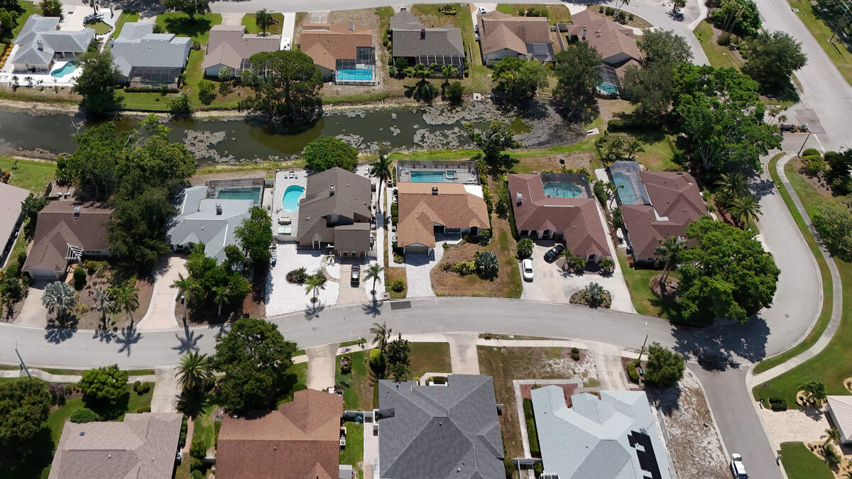 According to a map provided by West Manatee Fire District, there are more than 4,500 short-term rentals in their district. Photo taken on June 26, 2026. Several homes in this Northwest Bradenton neighborhood are listed as short-term rentals.