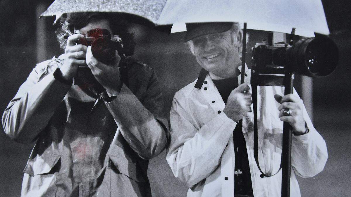 Gene Page, right, was a fixture along the sidelines of Manatee High School football games for four decades. He is shown above with his son, Gene IV at left.