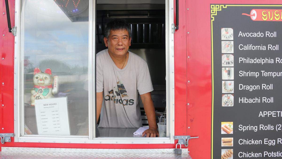 Tu Tran recently opened his T & T Hibachi Japanese Food business. The food truck is stationed at the Marathon gas station, 8003 U.S. 301 N. in Parrish’s Rose Park Plaza, Monday through Saturday.