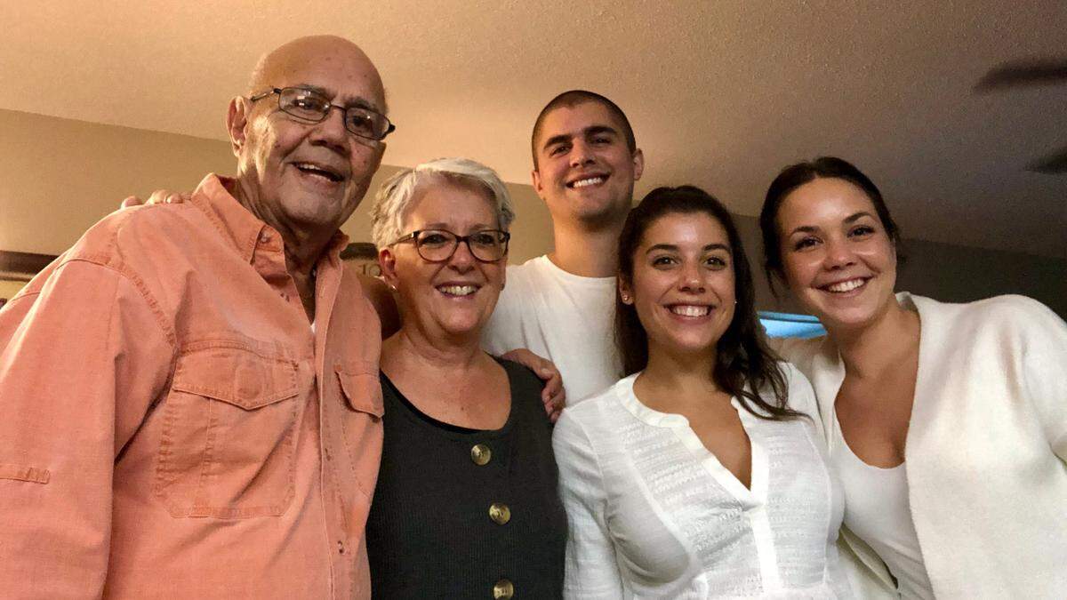 Nick and Betsey Fazzina are shown with three of their grandchildren. Nick Fazzina died in Bradenton on Aug. 1, 20202, from COVID-19.