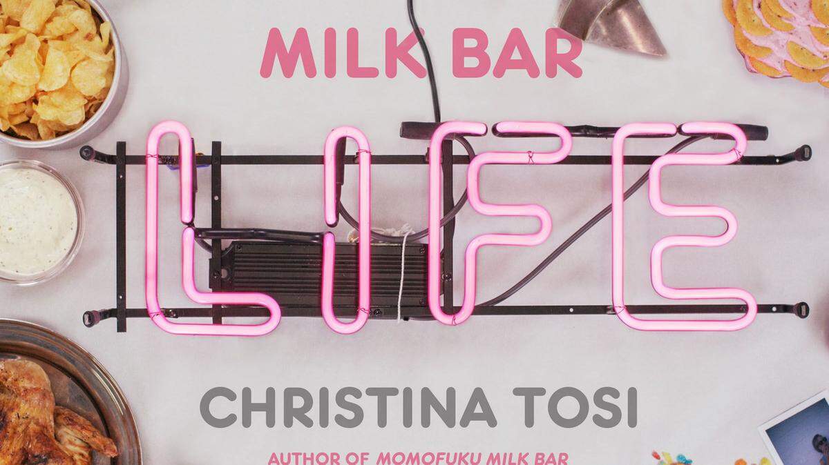 This image provided by Clarkson Potter on Nov. 18, 2015 shows the cover of the book ìMilk Bar Lifeî by Christina Tosi. (Clarkson Potter via AP)