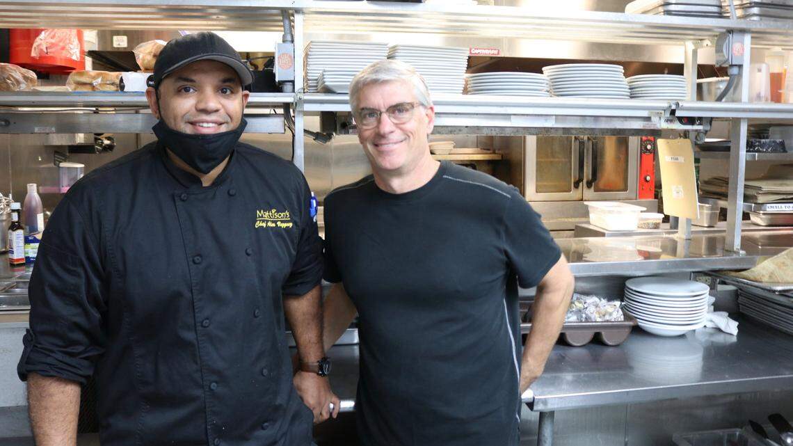 Mattison’s Riverwalk Grille, 101 Riverfront Blvd., recently received the Travelers’ Choice award for Best Restaurant, placing it in the top 10 percent of hospitality businesses around the globe, based on diner reviews. Shown above are chef Alex Vazquez, left, and executive chef and owner Paul Mattison.