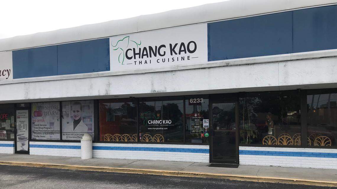 Chang Kao Thai Cuisine is located at 6233 14th St. W., next door to Bayshore Pharmacy.