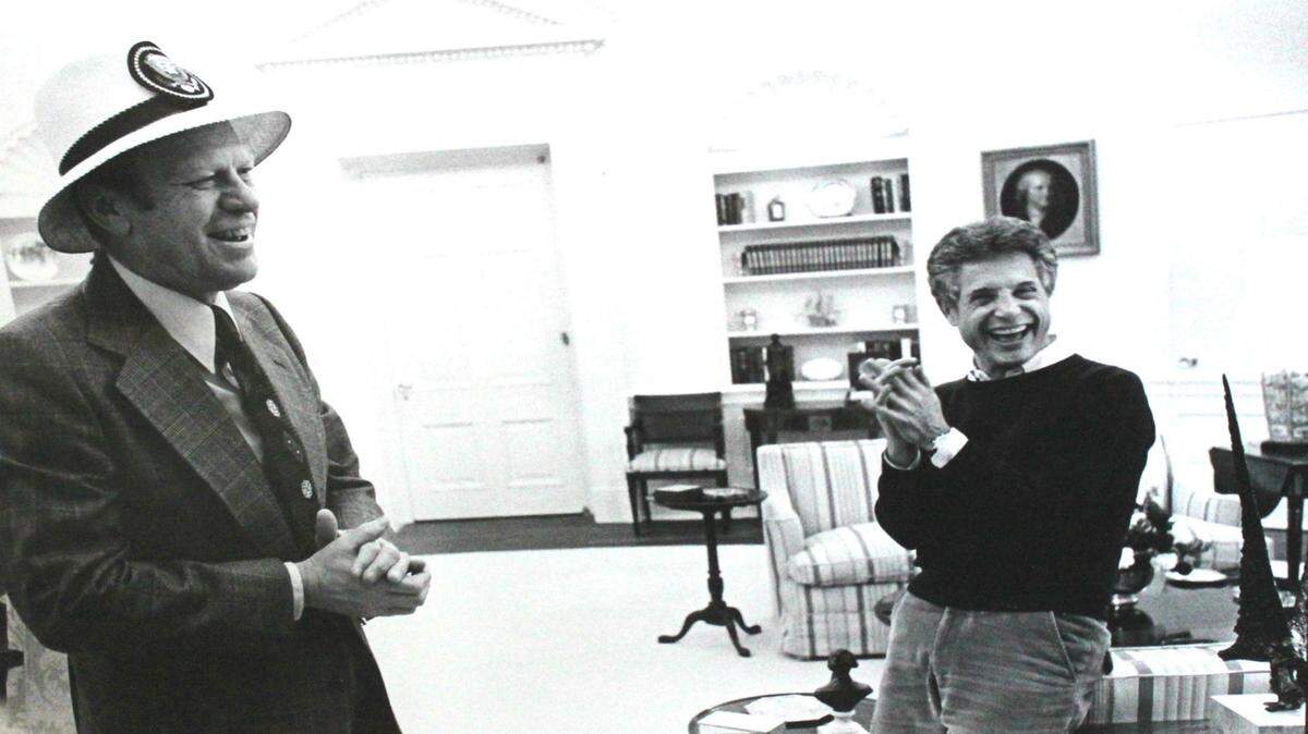 President Gerald Ford and Don Penny Schneider during a lighter moment in the White House. 
 PROVIDED PHOTO