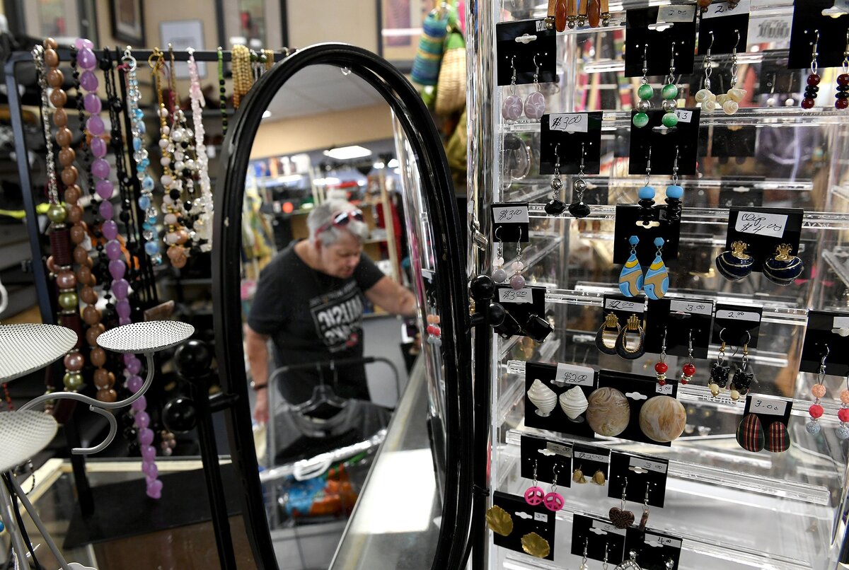 Some say ‘thrifting’ is a growing industry in Bradenton and Manatee. Shoppers look through the wares at Bradenton’s Hope Thrift Shop Monday morning.