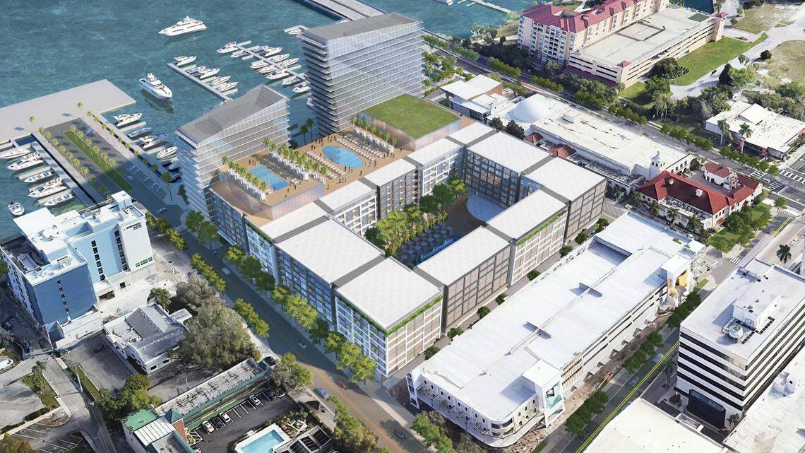 The Vias is a mixed-use development that plans to bring a 130-key Marriott AC hotel, 350 multi-family apartments, 100 condos and about 30,000 square feet of retail space on the ground floor. The developer behind the project offered to buy the Bradenton City Hall property for $14.1 million.