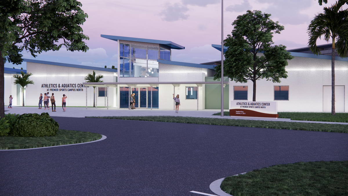 Renderings for the upgrades and additions to the Premiere Sports Campus in Lakewood Ranch.