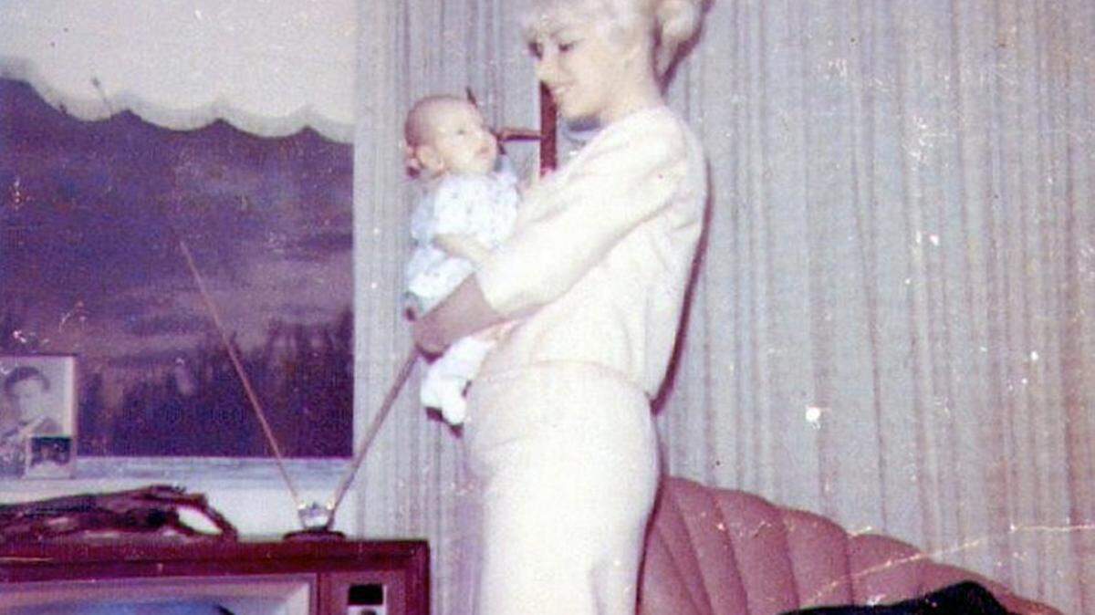 In this 1966 photo, Sue Normand holds her son, Stephen Normand. Sue, a beloved Holmes Beach resident, died Thanksgiving Day. 
 PHOTO PROVIDED/Lisa Normand