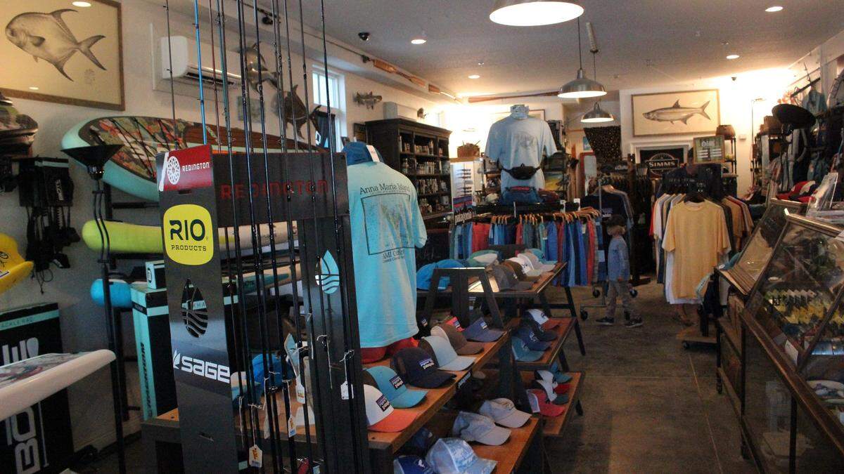 Customers are often surprised by the diversity of merchandise and the staff’s outdoors knowledge at AMI Outfitters Coastal Gear and Apparel, 401 Pine Ave., Anna Maria.