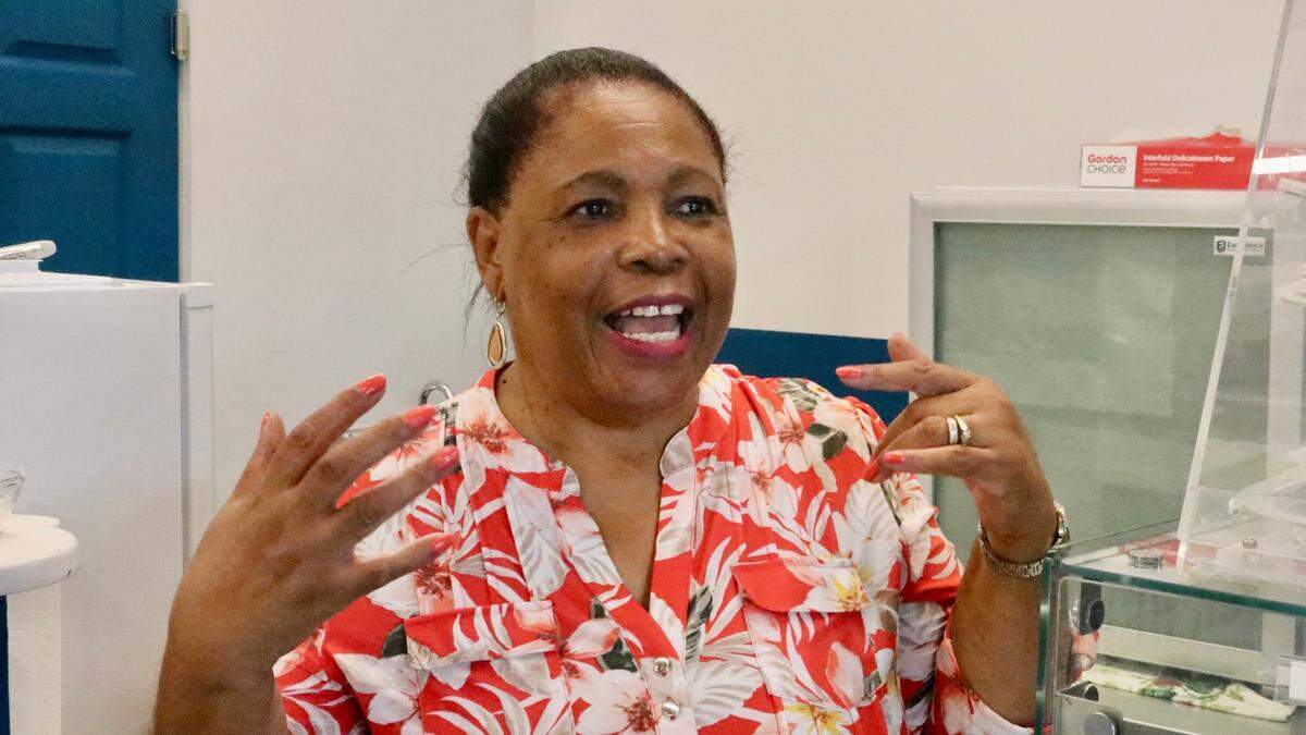 Mildred Golden, shown Sept. 12, 2022, is happy to have Millie’s Sweets and Treats open on Bradenton’s Old Main Street. It’s the latest business to open in the City Centre building.