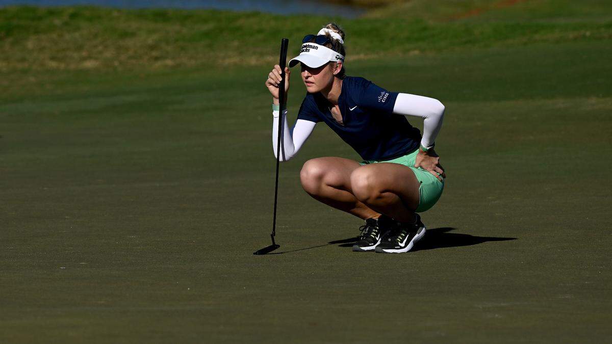 Nelly Korda during the first round of the LPGA Tour at Bradenton Country Club in January 2024. The LPGA Tour returns to Bradenton in February.