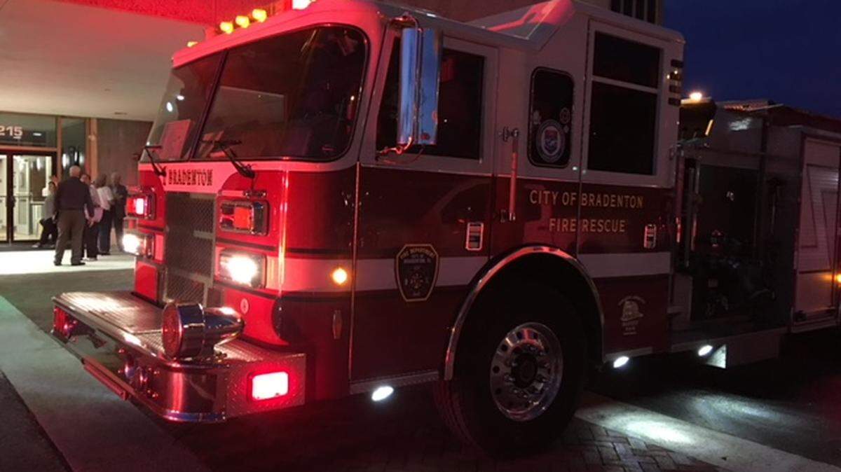 The Manatee County School Board building was evacuated during Tuesday night’s board meeting after fire crews responded to a report of fumes coming from the building due to a possible computer malfunction.