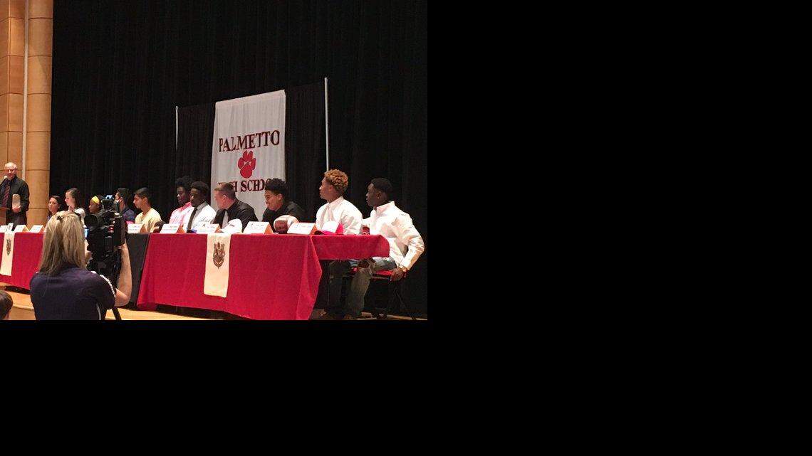 National Signing Day | Palmetto sends four athletes to Division I programs 