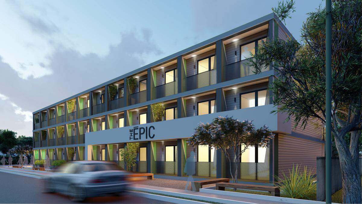 A conceptual render shows off The Epic, the latest workforce housing project by Pearl Homes. The new development will be built at 1328 15th Street East in Bradenton.
