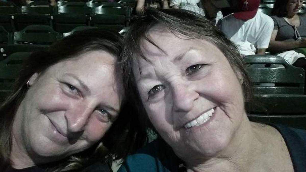 Linda Moore, pictured with her daughter Stacey Taylor, died of COVID-19 in July 2020. Her daughter Trisha Tavolazzi says Moore tested positive after at least 15 days at Havasu Regional Medical Center in Lake Havasu City, Arizona.