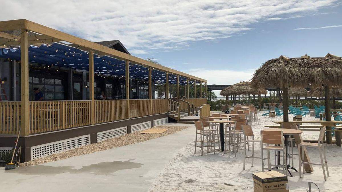 Whiskey Joe’s Bar and Grill opened Monday at 5313 19th St. E. in Ellenton as the country tried to prepare for the novel coronavirus epidemic. This photo was taken last week as workers completed work at the restaurant.