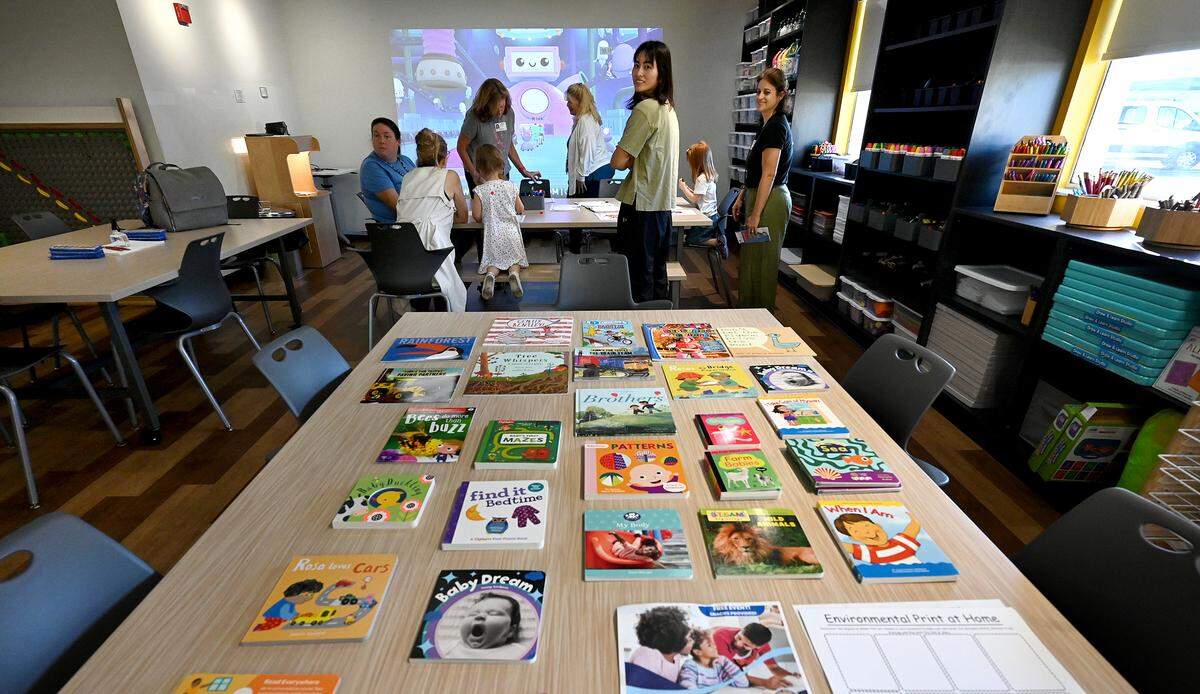 The Soar Lab recently opened in Manatee County's Sara Scott Harllee Center, providing families with hands-on learning experiences that are tied to early development learning standards shown on Friday, Oct. 17, 2025.