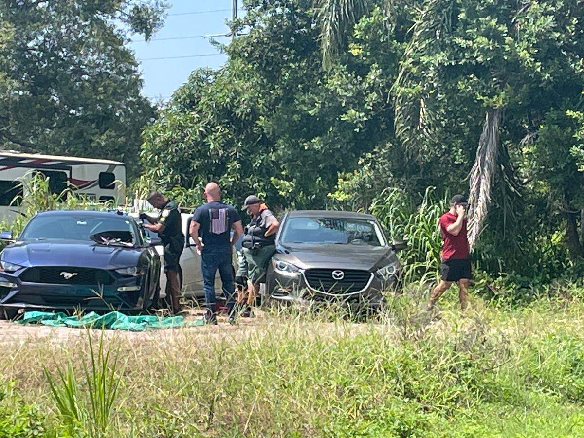 The owner of the blue Mustang and his father picked up his car, which had been stolen earlier that day. The two men thanked Rachel Speight and were happy the car was returned in good condition. 10/29/2022
