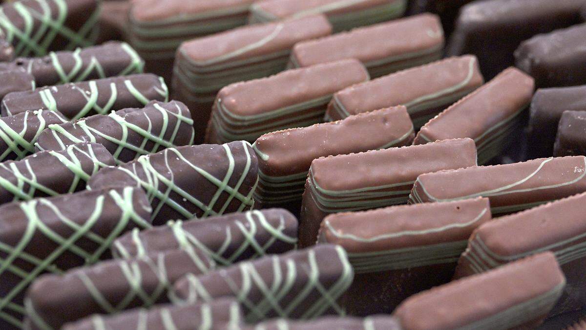 Rows of a variety of chocolate barks at The Milkshake Factory at 7230 Manatee Ave. W. on Jan. 21, 2026.