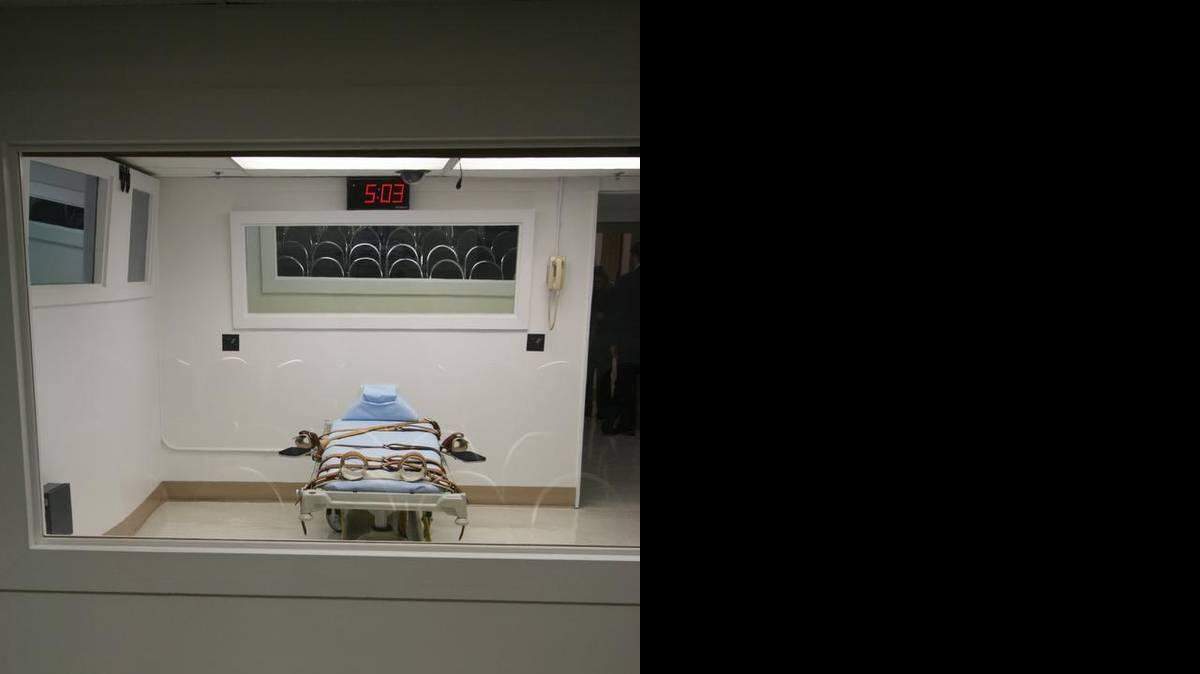 The death chamber at Florida State Prison in Starke. 