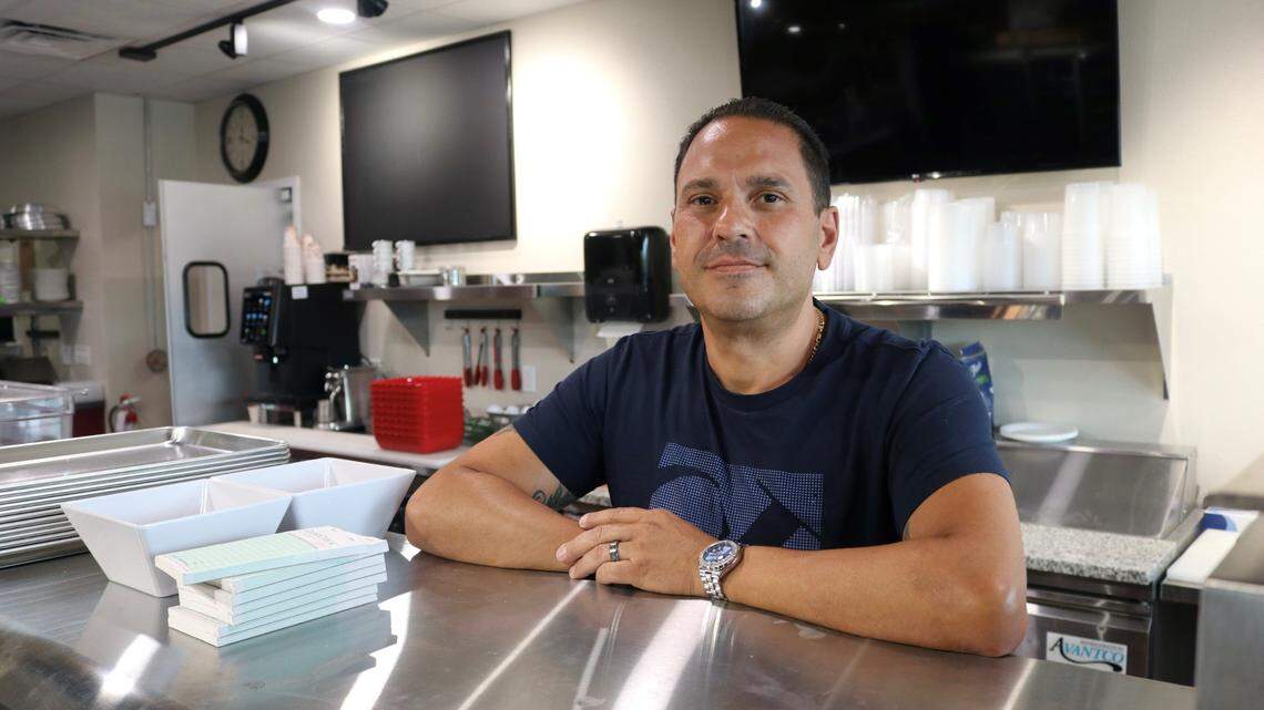 Ermanno Morrone, shown above 5/24/2023, will have a soft opening for Morrone’s N.Y. Deli, Restaurant, Pizzeria and Bakery at 5913 53rd Ave. E. on June 3. He has a has a grand opening planned for June 10.